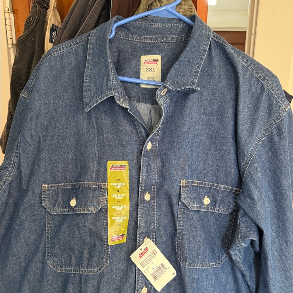 Dickies Classic Blue Button-Up Shirt